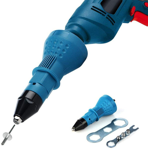 Riveter Adapter,Electric Rivet Nut,Rivet Attachment Cordless Drill Rivet Gun Electric Drill Tool Kit