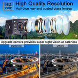 DoHonest HD Dual Backup Camera and 7" Monitor Kit, High-Speed Rear Observation System for Trailer/5th Wheels/RV/Truck/Campers IP69 Waterproof Night Vision Driving/Reversing Use - P13