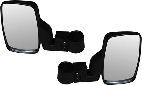 SuperATV Heavy Duty Side View Mirrors | 1 Pair | Fits 1.75'' Round Roll Cages