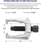 Orion Motor Tech 5pc Ball Joint Separator, Pitman Arm Puller