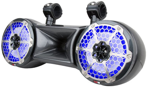 DS18 8-Inch CF-82TD Hydro Black 8" Water Proof Double Wakeboard Tower Speaker