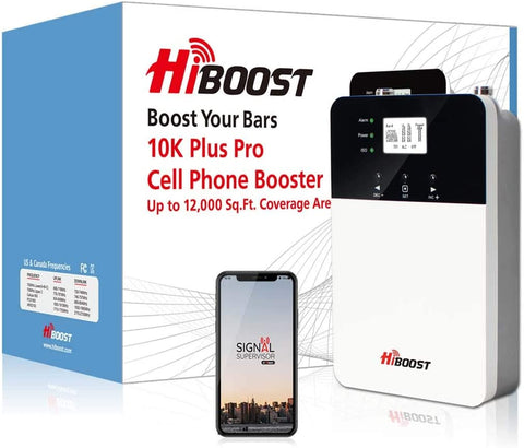 HiBoost Signal Booster Cell Booster Improve Phone Signal for Home and Office Cell Phone Booster for All Carriers