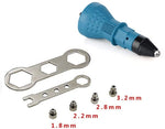 Riveter Adapter,Electric Rivet Nut,Rivet Attachment Cordless Drill Rivet Gun Electric Drill Tool Kit