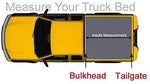 Deebior Clamp On Soft Lock & Roll-up Top Mount Tonneau Cover