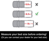 Deebior Clamp On Soft Lock & Roll-up Top Mount Tonneau Cover