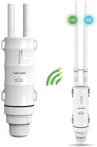 GALAWAY WiFi Range Extender Dual Band 2.4G + 5G 600Mbps WiFi Extender Range Repeater Internet Signal Booster Amplifier