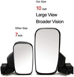 UTV Side Folding Mirrors Compatible with Polaris General 1000/1000-4 2016 2017 2018 2019 2020 Break Away Adjustable Shatter Proof Tempered Glass