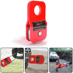 RUGCEL Winch 4.8T Heavy Duty Recovery Winch Snatch Block,10500lb Capacity (Red)