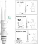 GALAWAY WiFi Range Extender Dual Band 2.4G + 5G 600Mbps WiFi Extender Range Repeater Internet Signal Booster Amplifier