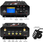 GoHawk TS5-Q 4 Channel Amplifier 5" Full Range Waterproof Bluetooth Stereo Speakers Audio Amp System