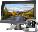 RV Backup Camera with Monitor: Includes HD 7-Inch Monitor & HD Camera; Water Resistant & Night Vision Enabled; Perfect for RVs, Campers, Buses, Big Trucks & More