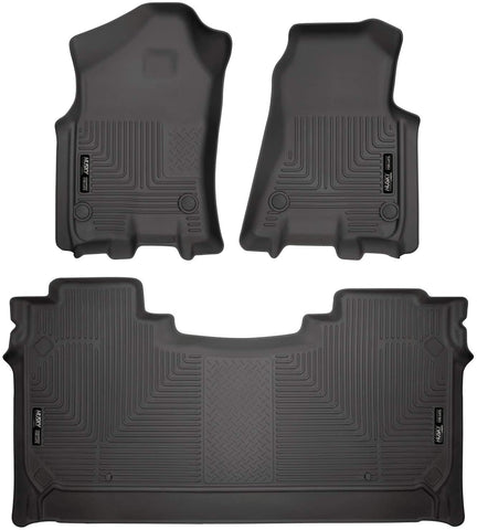 Husky Liners Fits 2019-20 Dodge Ram 1500 Crew Cab with factory storage box Weather beater Front & 2nd Seat Floor Mats