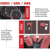 Autel AutoLink AL619 OBD2 Scanner ABS SRS Car Diagnostic Tool Turns Off Check Engine Light Code Reader