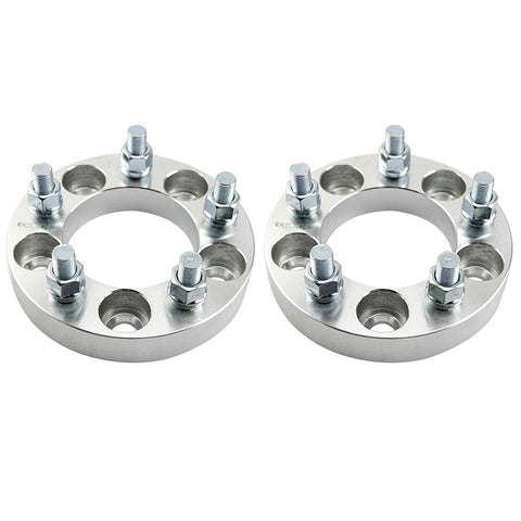 OrionMotorTech 2pc Wheel Spacers/Adapters | 5 Lug 5x4.5 / 5x114.3-1" Thickness - 1/2" x20 Studs for Dodge Nitro Ford Mustang Jeep Wrangler Lincoln Mazda Mercury