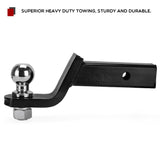 YITAMOTOR Trailer Hitch Ball Mount with 2-Inch Trailer Ball & Hitch Pin Clip, (4 Inch Drop 6,000 lb. GTW)