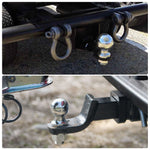 YITAMOTOR Trailer Hitch Ball Mount with 2-Inch Trailer Ball & Hitch Pin Clip, (4 Inch Drop 6,000 lb. GTW)